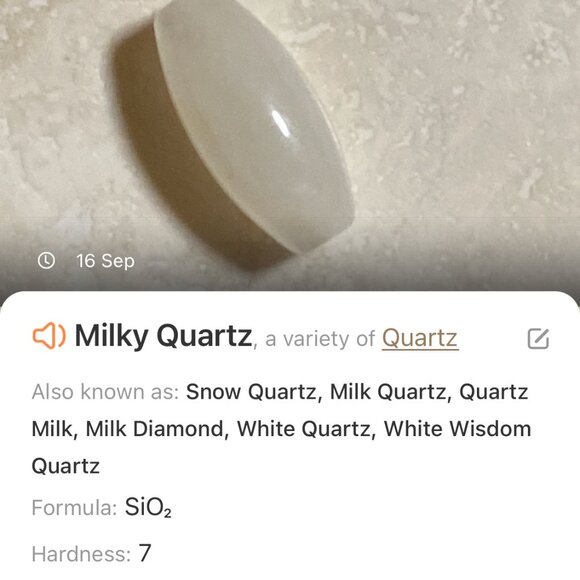 Genuine Milky Quartz Short Necklace, Gemstone & Cat Person Paw Print Pendant - Picture 14 of 15